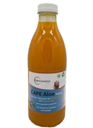 CAP ALOE Blattsaft mit Prebiotika und GLUCOSAMIN und Kurkuma 1000 ml